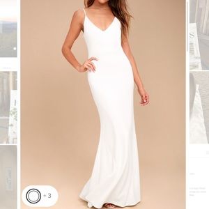 Lulu’s Infinite Glory White Maxi Dress